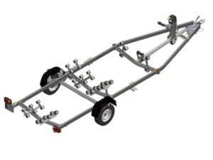 Remorque Oceane O111 S pour bateau rigide ou semi-rigide