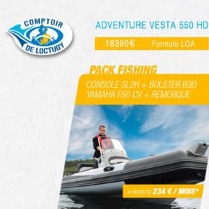Pack-Fishing vesta adventure