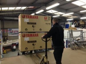 Réception de moteurs Yamaha au Comptoir de Loctudy