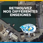 Les différentes enseignes de la Coopérative Maritime du Pays Bigouden